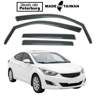 Deflector de viento en canal para HYUNDAI ELANTRA 2012-2016 4 PIEZAS Foto 1 de 4