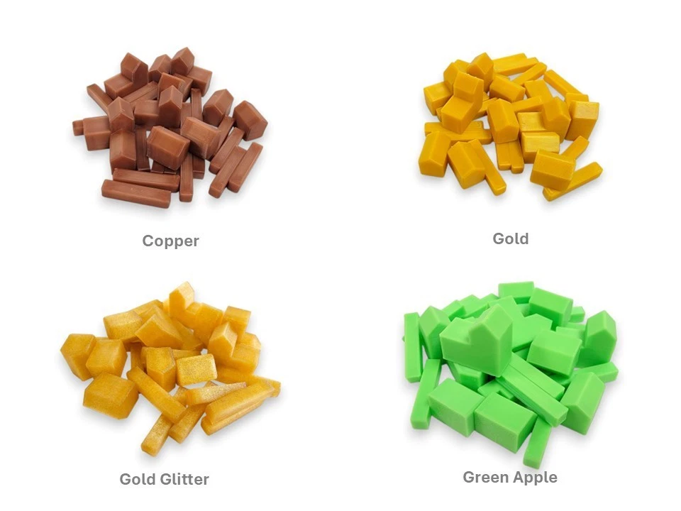 Peças de jogo de reposição Catan cidades estradas assentamentos 25+ cores com peças bônus - Imagem 1 de 4