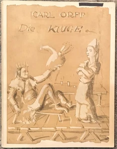 ORFF " DIE KLUGE " PIANO/VOCAL SCORE PB VG GERMAN TEXT - Picture 1 of 1
