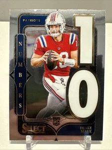 Panini Select 2024 - Select Numbers Drake Maye #20 (RC) - Imagen 1 de 2