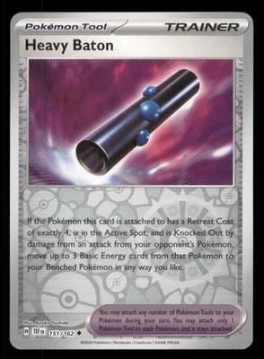 Heavy Baton SV05: Temporal Forces #151/162 Uncommon Reverse Holo Pokemon LP - Image 1 of 2