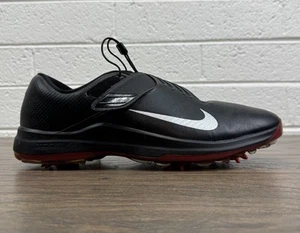 Nike Tiger Woods Golf Shoes Mens 12 TW’17 Black Red Athletic Cleats 880955-001 - Picture 1 of 9