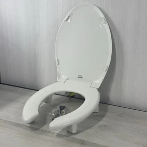 Bemis Steadfast 3" Toilettensitzerhöhung mit offenen vorderen Scharnieren, die sich nie lösen - Bild 1 von 15