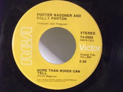 Dolly Parton,Porter Wagoner,RCA 74-0565,"Burning The Midnight Oil"US,7" 45,Mint - Image 1 of 2