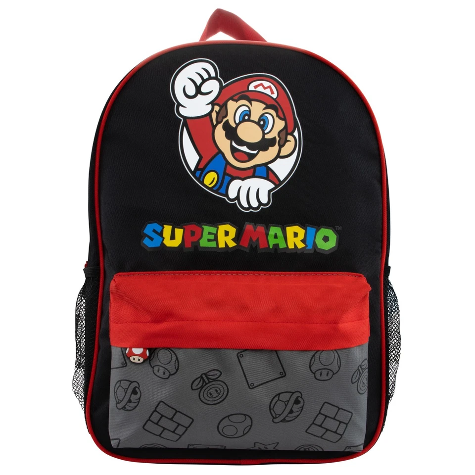 Boys Super Mario Backpack | Gaming School Bag | Super Mario Bros Bag For Boys