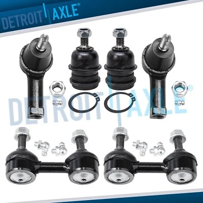 Front Outer Tie Rods Sway Bars Ball Joints for 1997-2000 Hyundai Elantra Tiburon - Image 1 of 4
