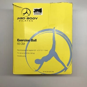 Pro Body Pilates Gym Balance Ball for Fitness Exercise Purple 65CM - Picture 1 of 5
