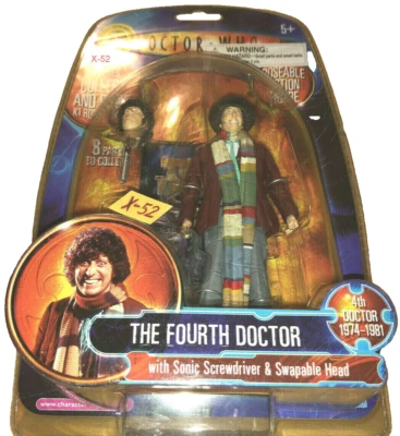 Figura de acción Tom Baker Doctor Who Fourth Dr con BAF K1 Robot juguetes subterráneos Foto 1 de 4