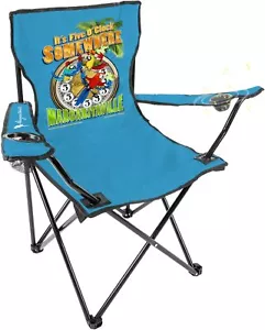 Margaritaville Folding Tailgate Chair with Wireless Bluetooth Speaker, Beach - Picture 1 of 9