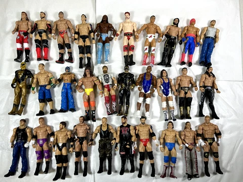 WWE Mattel Figure Lot of 30 Wrestling Series Collection Raw SmackDown NXT 2023 Cover