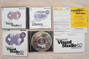 Microsoft Visual Studio Professional 6.0 6 PRO FULL VERSION Windows BASIC C++ #2 - Picture 1 of 9