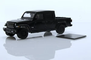 2021 Jeep Gladiator JT Pickup Truck Black w/ Bed Cover 1:64 Scale Diecast Model - Picture 1 of 10