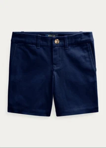 Ralph Lauren FRENCH NAVY Girls Stretch Chino Bermuda Short, US 2T - Picture 1 of 2