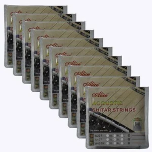 10Sets Alice Acoustic Guitar Strings Steel Core Copper Alloy Winding A407SL 011 - Picture 1 of 4