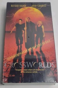 Crossworlds (VHS, 1997) Brand NEW Sealed Rutger Hauer Promo Screener Notforrent - Picture 1 of 6