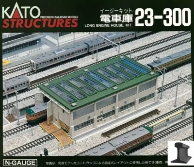 Kato N Scale ~ New 2025 ~ Long Engine House Building Kit ~ 23-300 - Image 1 of 3