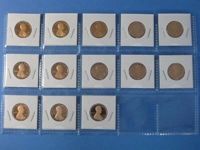 2010 thru 2020 2021 2022 & 2023 Gem Proof Lincoln Shield Cent 14 coin Set - Image 1 of 3