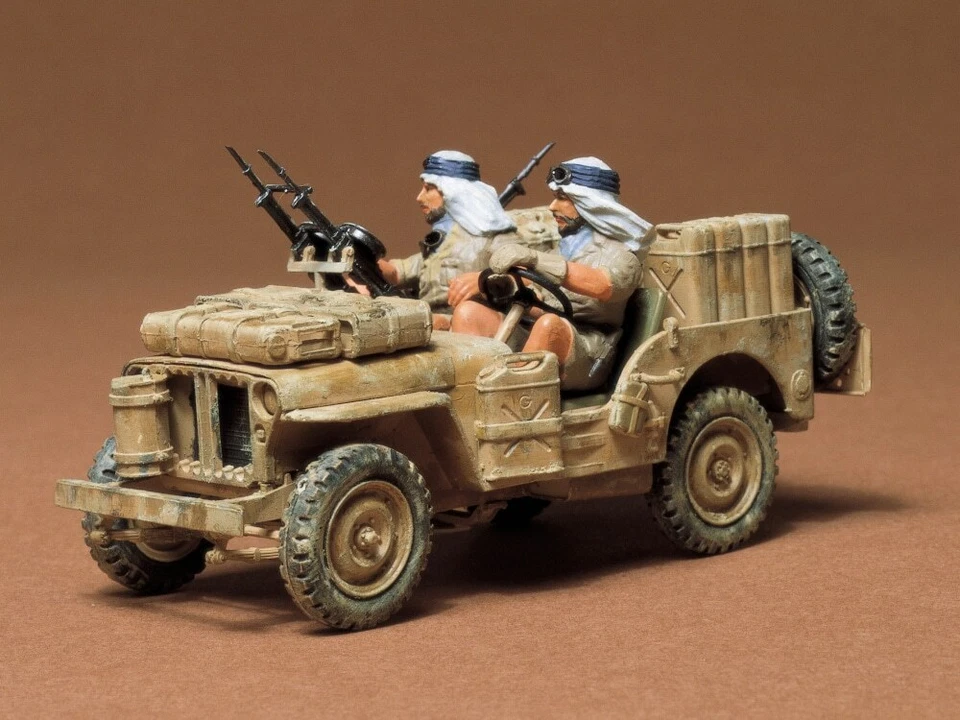 TAMIYA 1/35 British Special Air Service Jeep Military Miniature Series - Immagine 1 di 1