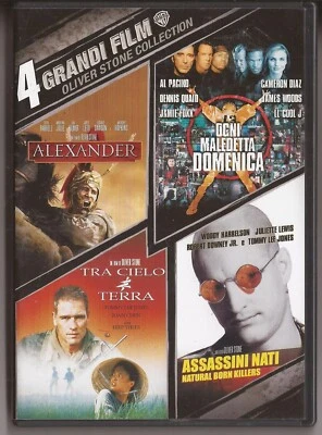 Oliver Stone Collection, cofanetto 4 dvd ITA  Alex,Tra cielo e terra,Ogni mal,As - Immagine 1 di 2