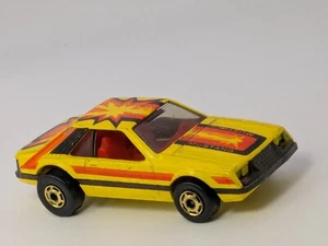 Vintage 1979 Hot Wheels Gold GHO Hot Ones Yellow Turbo Mustang Cobra Hong Kong - Picture 1 of 6