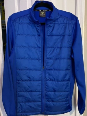 Jaqueta feminina tec gear zíper frontal azul pequena - Imagem 1 de 4