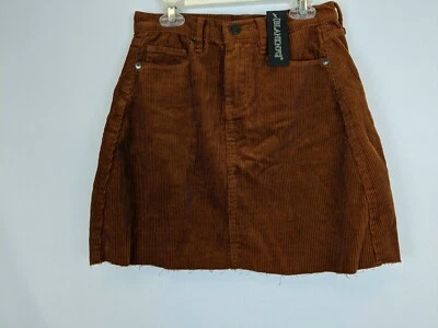 Пустая вельветовая мини-юбка NYC, коричневая, женская 25 - Изображение 1 из 3