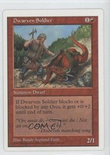 1997 Magic: The Gathering - Core Set: 5th Edition Dwarven Soldier 0c5