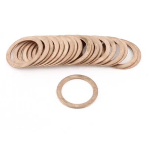 20 Pcs 30mmx40mmx1.5mm Flat Copper Crush Washer Sealing Ring Gasket 350 C 1083C - Picture 1 of 2