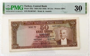 Turkey, Central Bank, 50 Lira 1930 (ND 1956) ,TUR164A - Picture 1 of 2