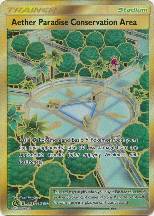 Aether Paradise Conservation Area SV87/SV94 Ultra Rare Hidden Fates Pokemon TCG - Image 1 of 1