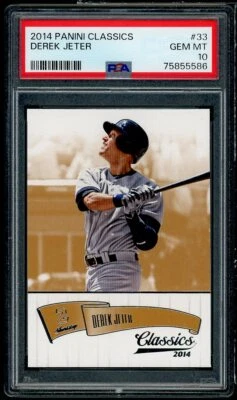 Derek Jeter Card 2014 Panini Classics #33 PSA 10 - Image 1 of 2
