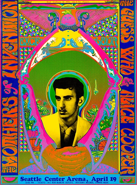 Póster Frank Zappa & The Mother's Of Invention - Seattle WA - 1969 - Foto 1 de 1
