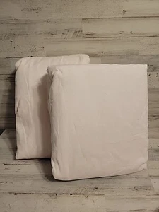 Pottery Barn Teen LoveShackFancy Oversized Bow (2) Curtains Blush 52x84” - Picture 1 of 2