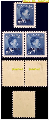 3x CANADA 1949 CANADIAN KING GEORGE VI MLH FV FACE 15 CENT O.H.M.S. STAMPS LOT - Image 1 of 2