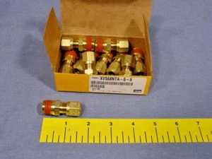 Box of 10 Parker VS68NTA-6-6 Compression Male Connector; 3/8" x 3/8"; 68NTA-6-6 - Picture 1 of 2