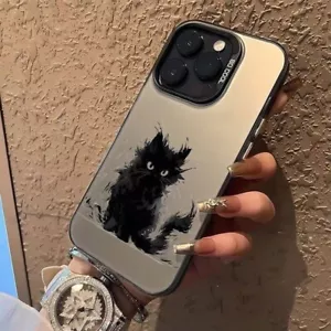 Case For iPhone 16 Pro Max 15 14 13 12 Mini 11 XS XR 8 7 6 Cute Cat Phone Cover - Picture 1 of 13