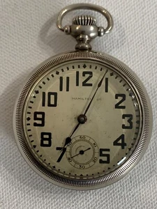 1907 BALL HAMILTON 999 18s 17J POCKETWATCH RUNNING! - Picture 1 of 5