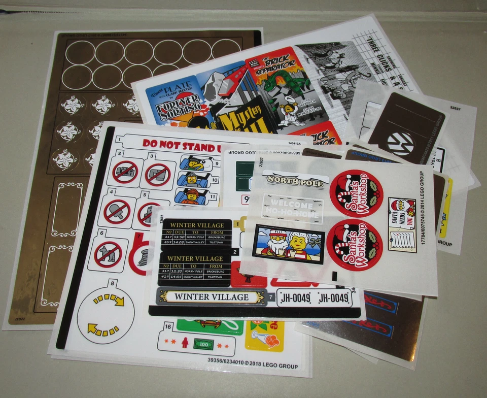 New Original Unused Sticker Sheets from Lego Creator Theme READ DESCRIPTION - Image 1 of 1