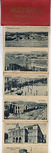 MESSINA LIBRETTO con 12 VEDUTINE ANIMATE TRAM FERRY BOAT ED MICALI SANTI 1920/30 - Foto 1 di 1
