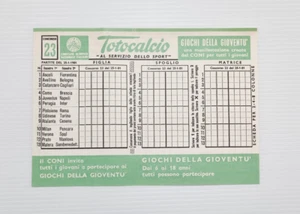 SCHEDINA TOTOCALCIO CONCORSO 23-1981 25 GENNAIO 1981 MAI GIOCATA NUOVA - Foto 1 di 2