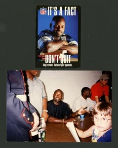 EMMITT SMITH 1994 AUTOGRAFIADO DOBLE TARJETA FIRMADA PROCEDENCIA FOTOS PEDIGRÍ - Imagen 1 de 4