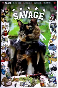 Savage #2 Cat Cosplay Variant - Valiant - B Clay Moore - Clayton Henry - Imagen 1 de 2