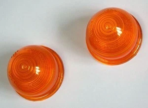 Lucas L594 Pair of Amber / Orange Acrylic Lenses, 37H8130 - Picture 1 of 1