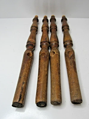Lot Of 4 pc.  Vintage Turned Wood Spindles Assorted for Chairs & Decor #P23-2 - Image 1 of 4