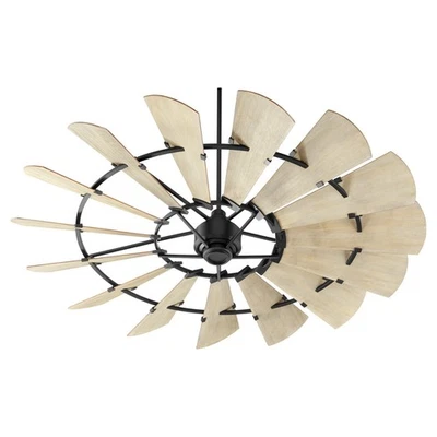 Quorum Windmill 72" Indoor Ceiling Fan in Noir - Image 1 of 2