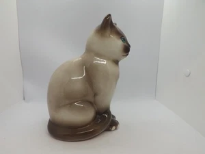 ELPA Alcobaça Pottery Siamese Cat Figurine – Hand Painted – Made in Portugal - Bild 1 von 6