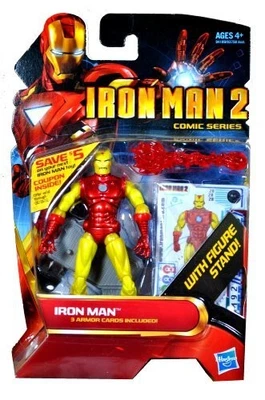 Figura de acción Hasbro Iron Man 2 serie de cómics 4 pulgadas clásica Iron Man Foto 1 de 4