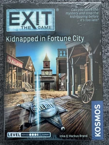 NEW ~ KIDNAPPED IN FORTUNE CITY Exit Kosmos Boxed Game 2021 ~ Sealed Set - Picture 1 of 2