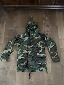 US Military Parka Herren Small Long Cold Weather Camouflage Tarnjacke - Bild 1 von 3
