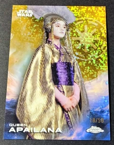 2025 Topps Chrome Star Wars Gold /50 Queen Apailana Refractor #151 - Picture 1 of 2
